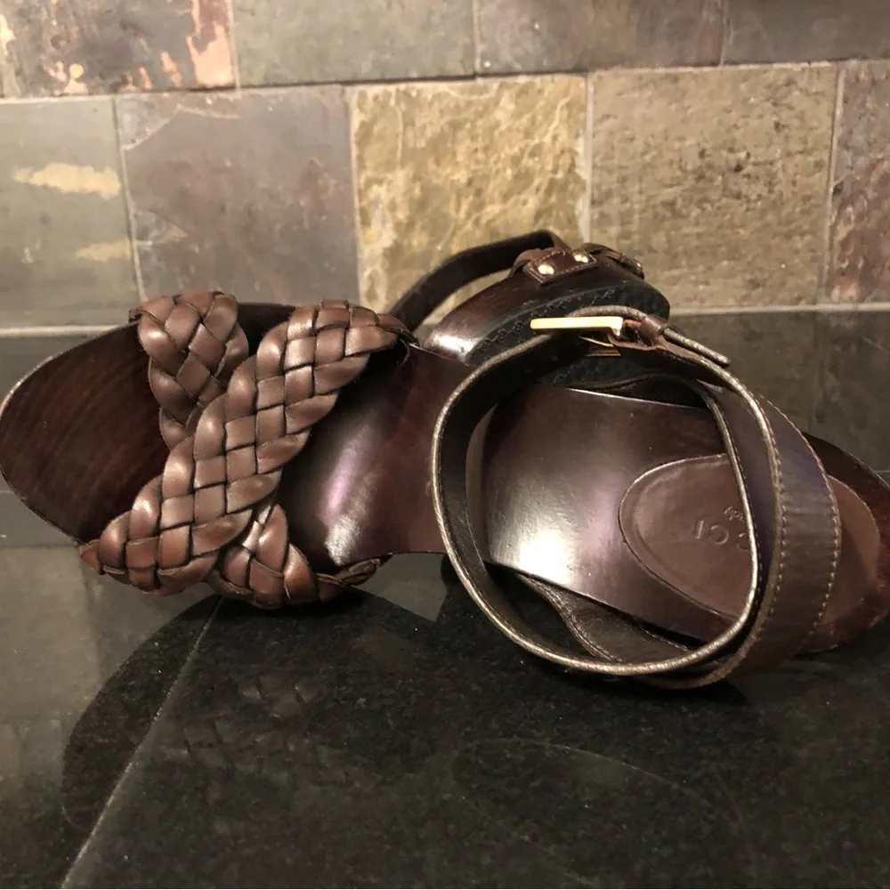 Gucci braided platform sandals - Picture 9 of 15